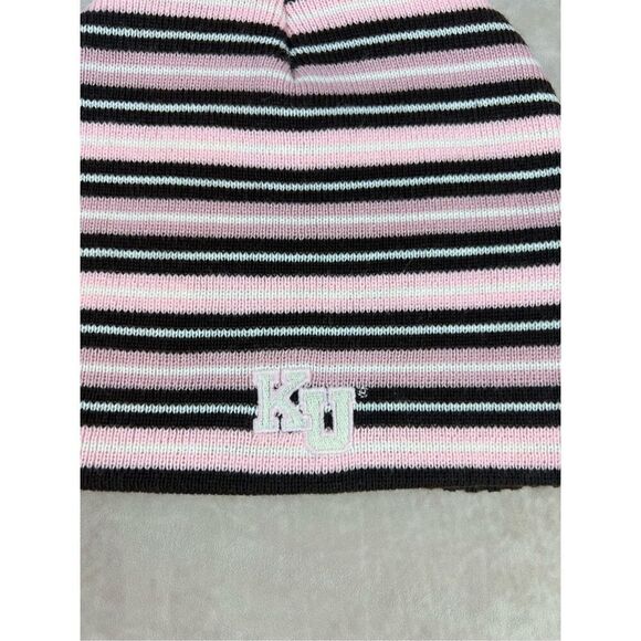 Y2K Kansas Jayhawks Fan Favorite Winter Beanie Cap Hat for Women - Picture 3 of 7